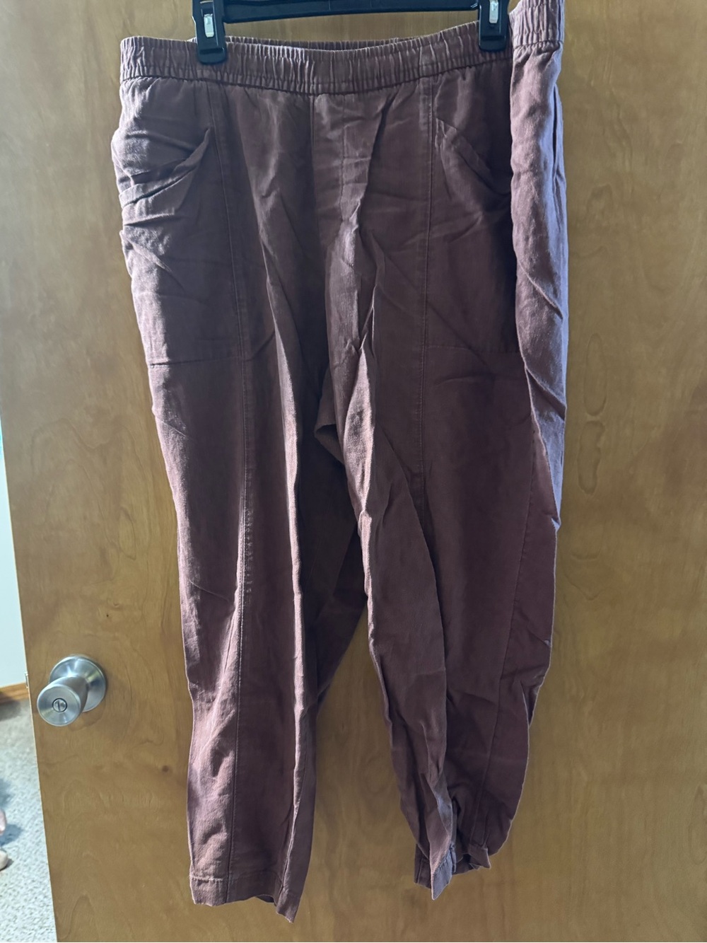 Old Navy Men's Brown Elastic-Waist Joggers